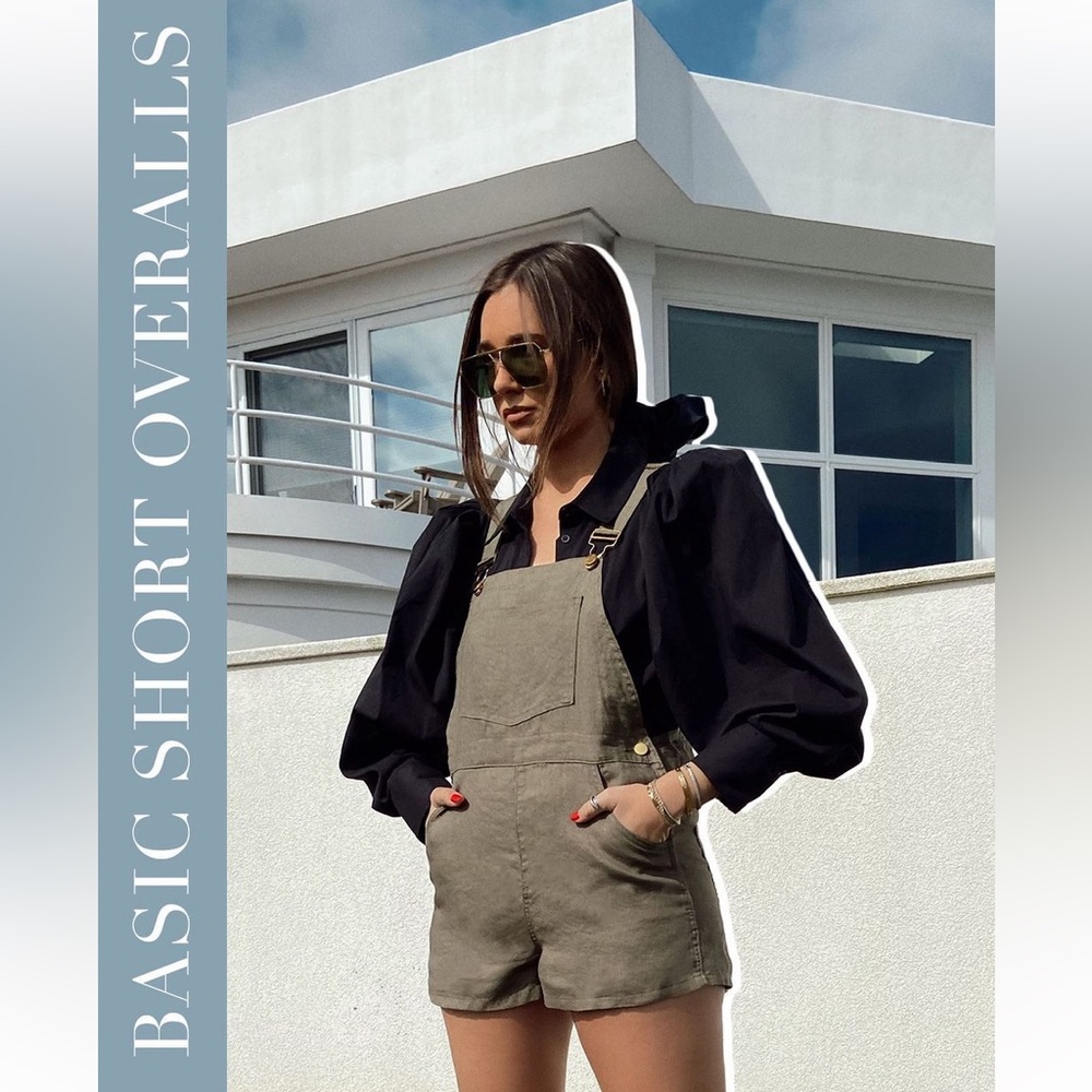 WeWoreWhat Basic Short Overalls